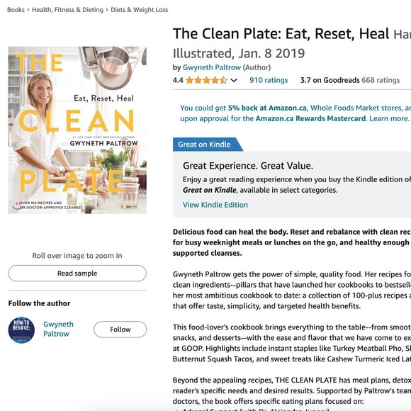 The Clean Plate: Eat, Reset, Heal Cookbook by Gwyneth Paltrow - Picture 8 of 10
